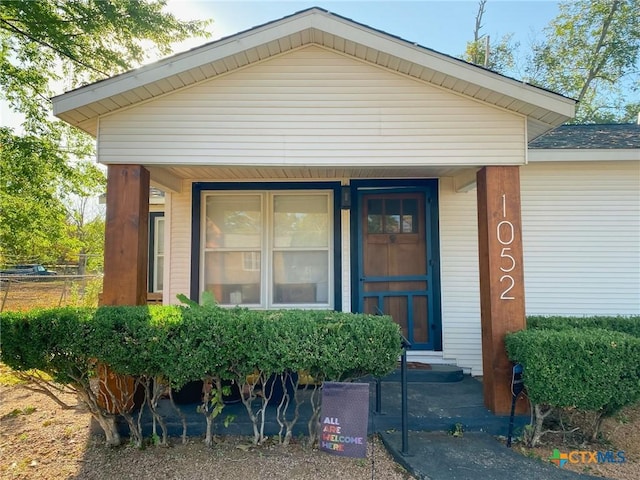 view of entrance to property