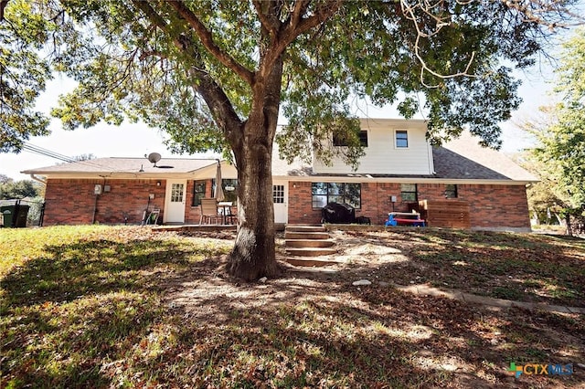 1104 Southridge, Salado, TX 76571 - back of property featuring brick siding