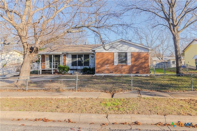 view of ranch-style house