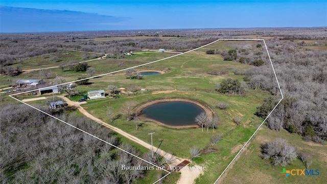3270 Fm 671, Luling, TX 78648 - aerial view featuring a water view and a rural view