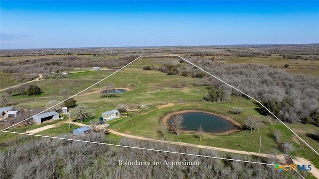 3270 Fm 671, Luling, TX 78648 - drone / aerial view with a water view and a rural view