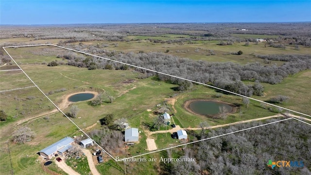3270 Fm 671, Luling, TX 78648 - aerial view featuring a rural view and a water view
