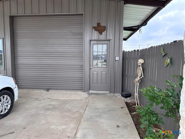 3220 Wild Seed Dr, Salado, TX 76571 - view of exterior entry featuring a garage and fence