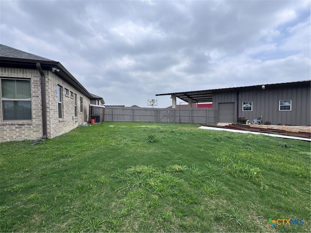 3220 Wild Seed Dr, Salado, TX 76571 - view of yard with an attached garage and fence