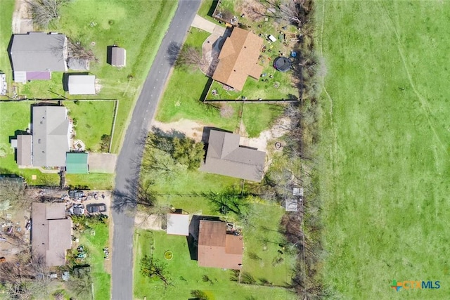 bird's eye view featuring a residential view