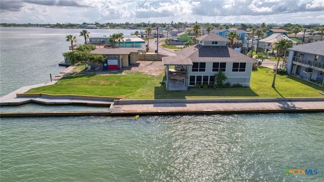 100 Bayshore Drive, Ingleside On The Bay, TX 78362 - aerial perspective of suburban area with a large body of water