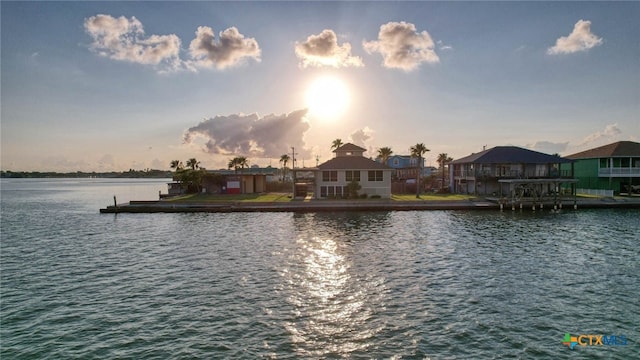 100 Bayshore Drive, Ingleside On The Bay, TX 78362 - water view with a dock and nearby suburban area
