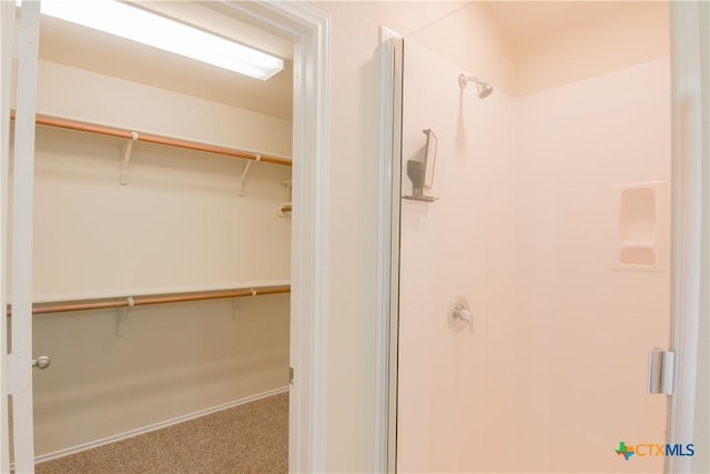 2521 Arno St, Harker Heights, TX 76548 - bathroom featuring a shower stall and a spacious closet