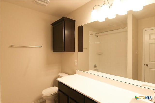 2521 Arno St, Harker Heights, TX 76548 - full bathroom with a shower, vanity, and a chandelier