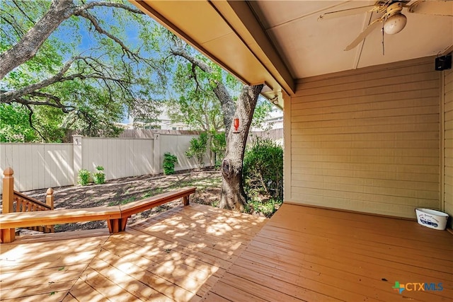 2006 Rose Cir, Harker Heights, TX 76548 - deck featuring a ceiling fan