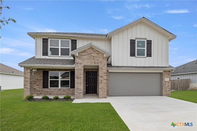 1007 Antelope Trl, Temple, TX 76504 - view of front facade featuring brick siding, a shingled roof, concrete driveway, and an attached garage