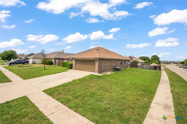 3801 Joshua Taylor Dr, Killeen, TX 76549 - view of front facade with brick siding, a garage, and driveway