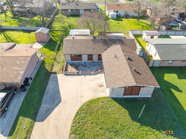 birds eye view of property