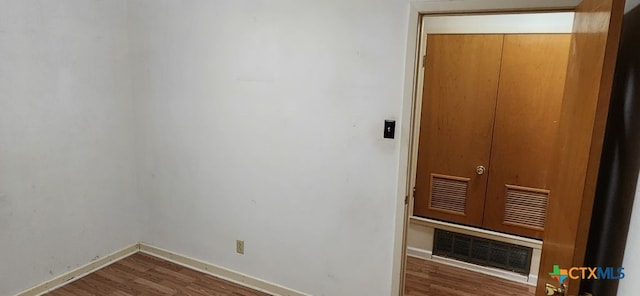 interior space featuring dark hardwood / wood-style floors