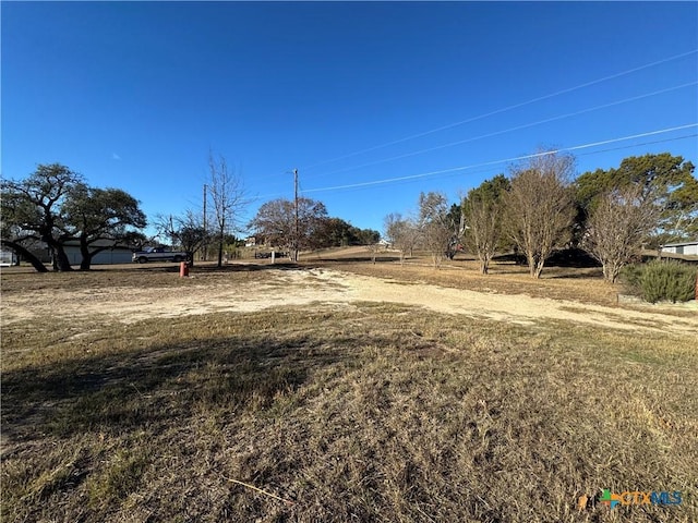 view of yard featuring a rural view