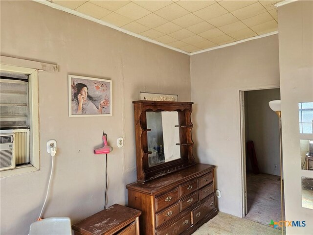 7318 Cryer Ln, Temple, TX 76502 - carpeted bedroom with ornamental molding
