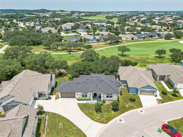 aerial view of residential area