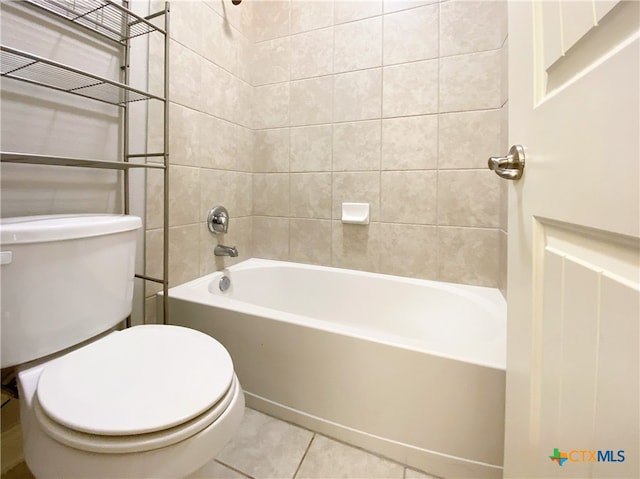 414 Field Corn Ln, San Marcos, TX 78666 - full bath with tile patterned flooring and  shower combination