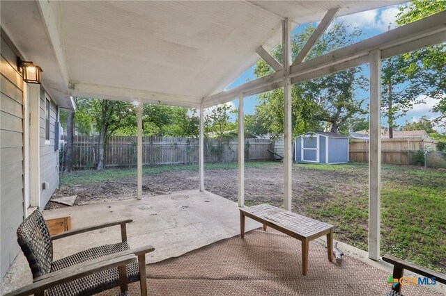 608 E 13th Ave, Belton, TX 76513 - unfurnished sunroom with lofted ceiling