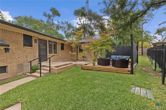 3921 Cripple Creek Dr, Temple, TX 76502 - view of yard featuring outdoor lounge area