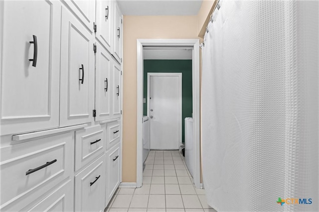 3921 Cripple Creek Dr, Temple, TX 76502 - hallway with light tile patterned floors