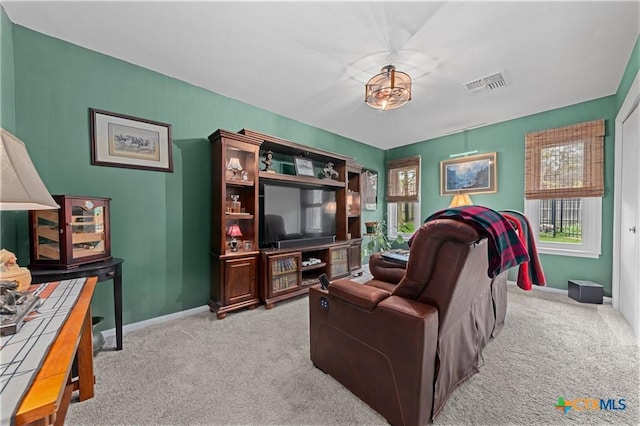 3921 Cripple Creek Dr, Temple, TX 76502 - living area featuring light colored carpet and baseboards