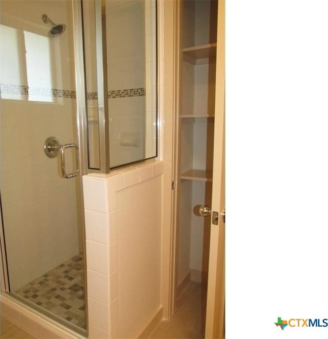 bathroom with walk in shower