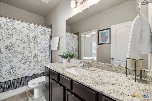 2206 Hayes St, Temple, TX 76502 - full bathroom featuring toilet, vanity, and shower / tub combo