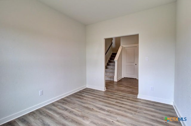3644 Meteor Rd, New Braunfels, TX 78130 - empty room featuring wood finished floors and baseboards
