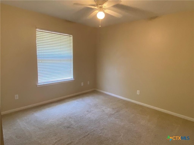 505 Sun Meadows Dr, Harker Heights, TX 76548 - carpeted empty room featuring ceiling fan and baseboards