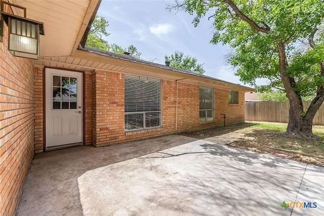 exterior space featuring a patio