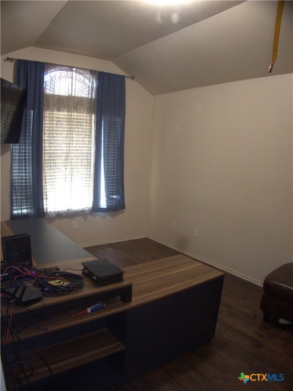 2726 Settlement Rd, Copperas Cove, TX 76522 - bedroom with wood finished floors and vaulted ceiling
