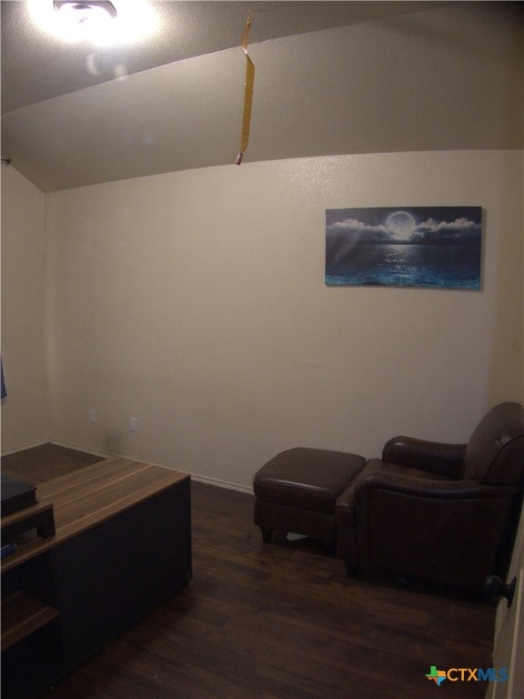 2726 Settlement Rd, Copperas Cove, TX 76522 - bedroom with dark wood-style flooring and vaulted ceiling