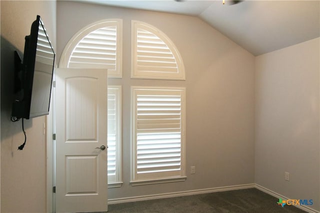 2734 Rock Rd, Troy, TX 76579 - unfurnished bedroom featuring lofted ceiling and carpet floors