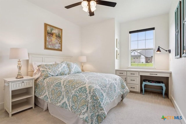 127 Cumberland Dr, Belton, TX 76513 - bedroom with light carpet and a ceiling fan