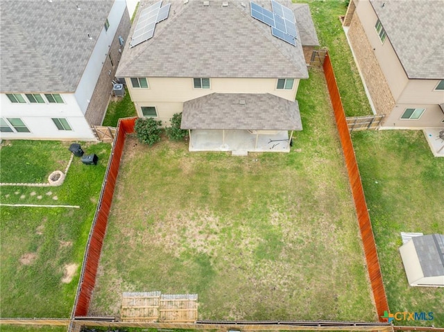 view from above of property