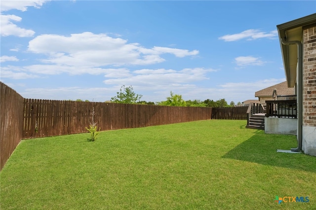 6038 Ballast Trl, New Braunfels, TX 78132 - view of yard featuring a wooden deck