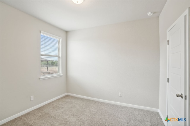 view of carpeted empty room