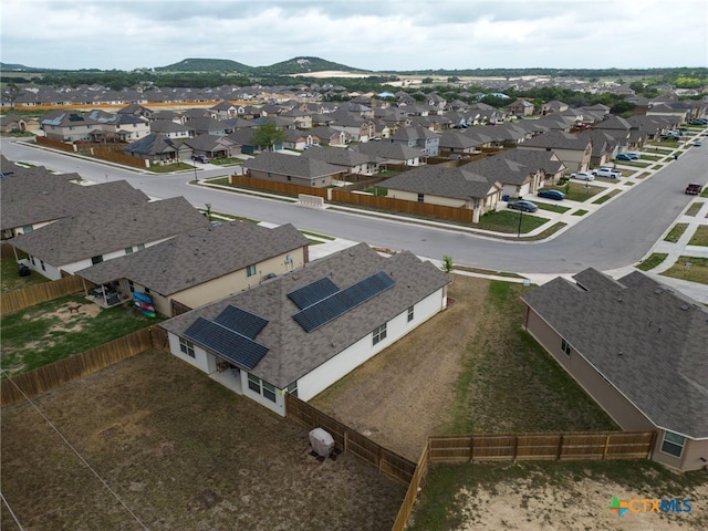 bird's eye view featuring a residential view