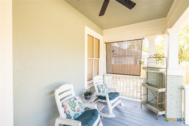 exterior space featuring covered porch