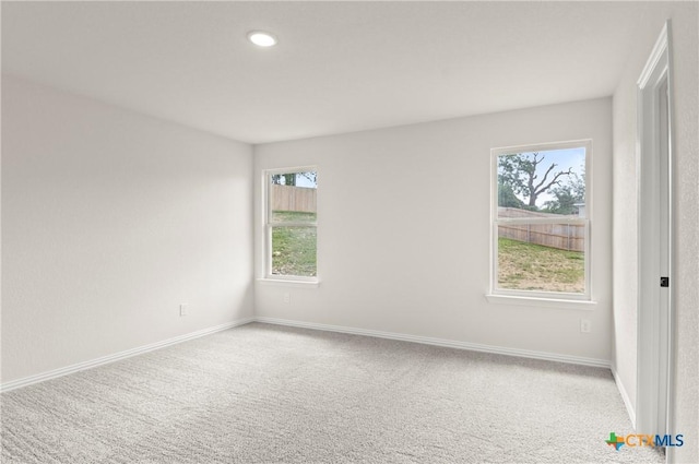 3815 Leming Ct, Temple, TX 76504 - carpeted spare room with baseboards and recessed lighting