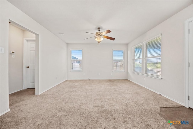 4805 Farrell Ln, Killeen, TX 76549 - carpeted empty room featuring ceiling fan and baseboards