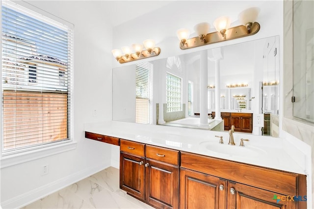 bathroom featuring vanity