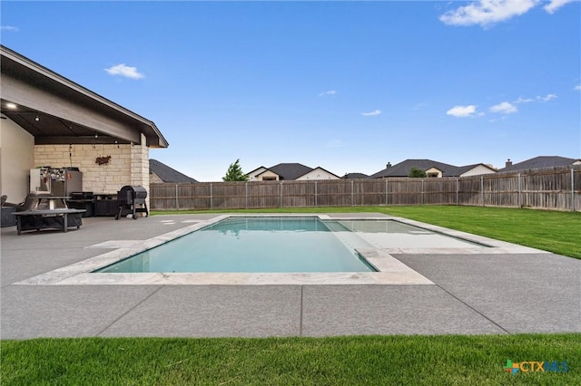2716 Prairie Chapel Ct, Temple, TX 76502 - view of swimming pool featuring a patio and area for grilling