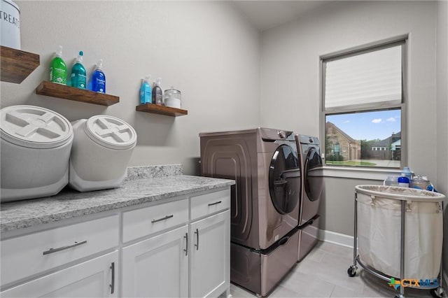 2716 Prairie Chapel Ct, Temple, TX 76502 - laundry area featuring separate washer and dryer and light tile patterned flooring