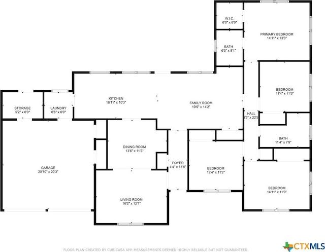 107 Hampton Ct, Victoria, TX 77904 - view of property floor plan