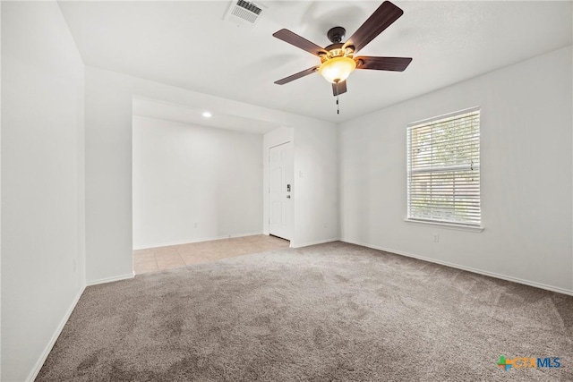 306 W Gemini Ln, Killeen, TX 76542 - unfurnished room with light colored carpet and ceiling fan