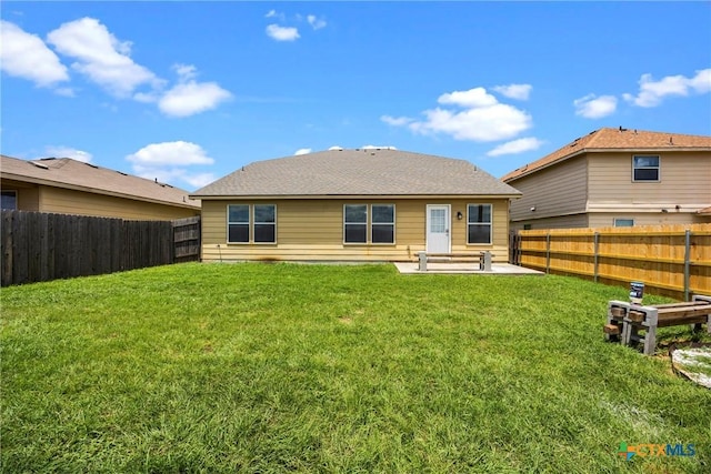 306 W Gemini Ln, Killeen, TX 76542 - rear view of house featuring a fenced backyard and a patio area