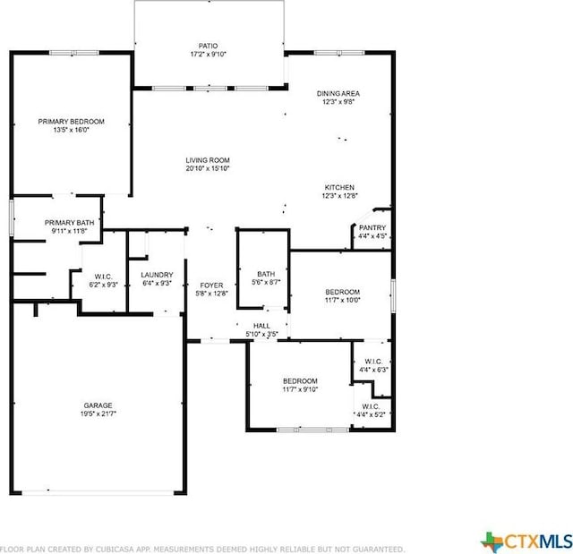5928 Alexandria Dr, Temple, TX 76502 - view of property floor plan