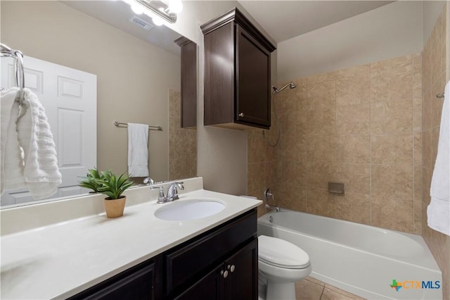5928 Alexandria Dr, Temple, TX 76502 - full bath with vanity, tub / shower combination, and tile patterned floors